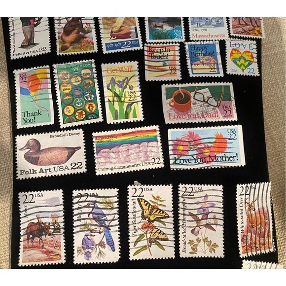 U.S. Postage Stamps Set of 36 Cancelled 22 Cents Stamps - Picture 4 of 5